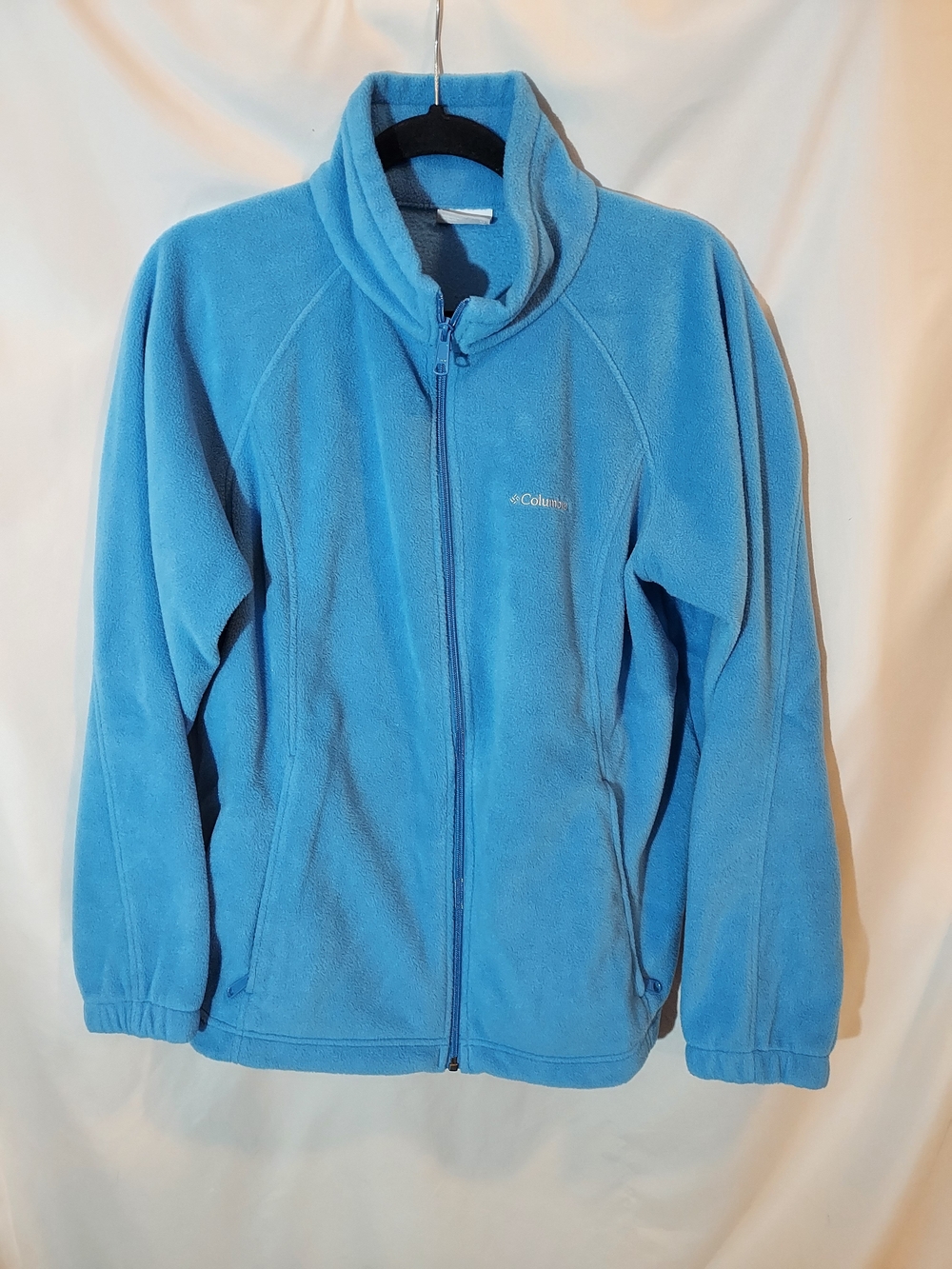 Columbia Women's Benton Springs Full Zip Fleece Jacket - Light Blue 1X